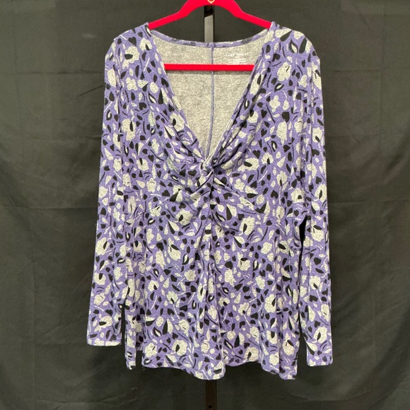 Lane Bryant Tops - Lane Bryant Top Illusion Collection 22/24 Purple Abstract Twist Front V-Neck